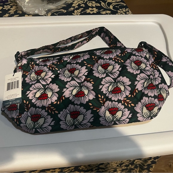 Vera Bradley Lotus Sea Moss Essential  Crossbody Bag.  NWT. - Picture 3 of 7